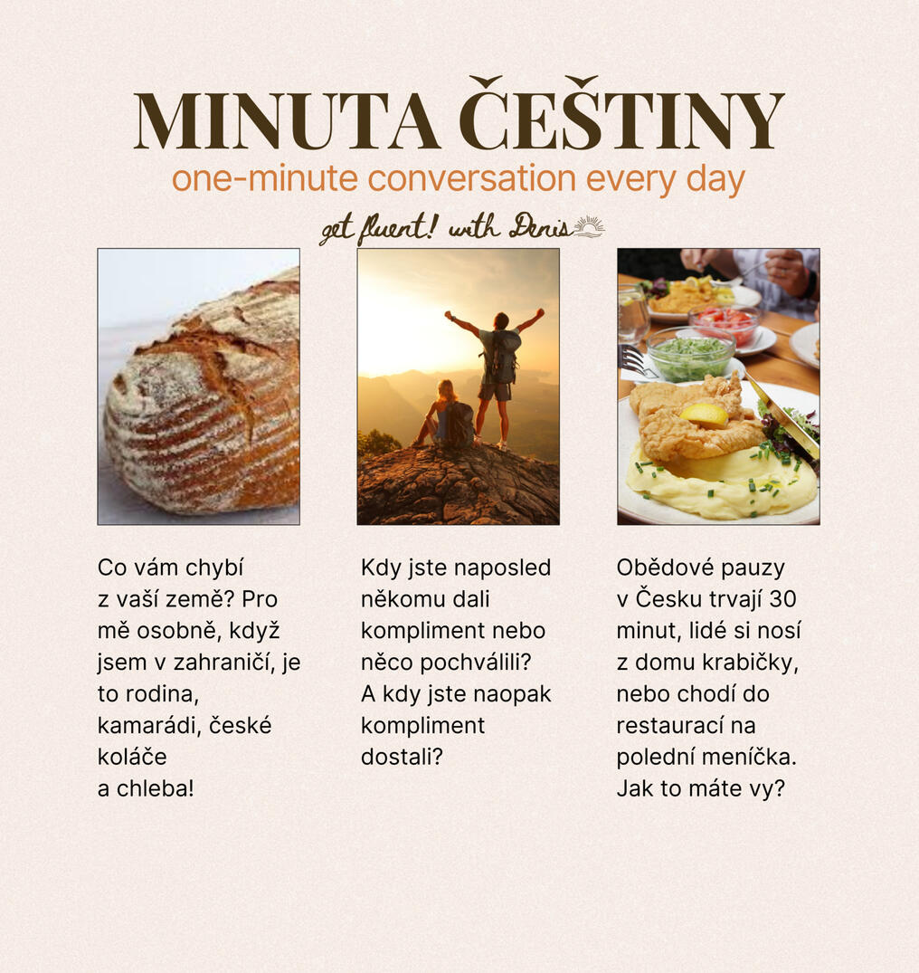 czech minute conversation, conversation practice, czech conversation, czech course, czech lecture, konverzace, konverzační cvičení, česká konverzace, kurz češtiny, lekce češtiny