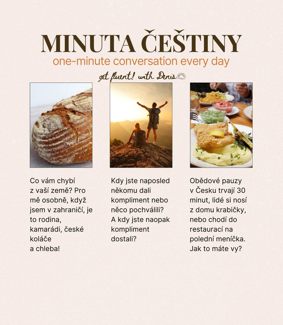 czech minute conversation, conversation practice, czech conversation, czech course, czech lecture, konverzace, konverzační cvičení, česká konverzace, kurz češtiny, lekce češtiny